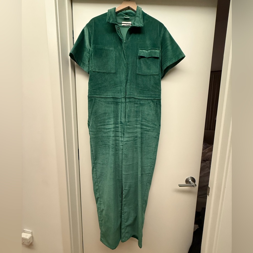 Rivet Utility Green Corduroy Jumpsuit XL